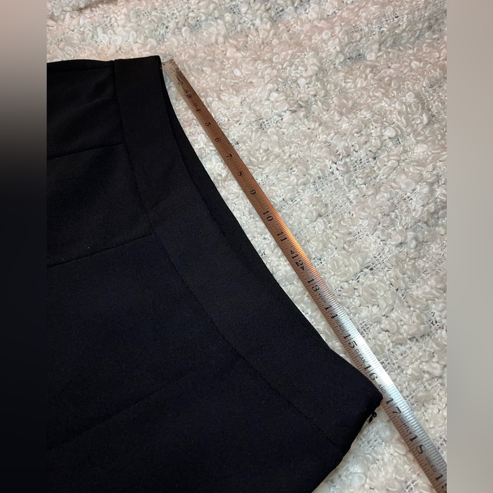 NWOT INC International Concepts-Black Wide Leg Pants with Split Hem. Size 12. - Picture 9 of 9